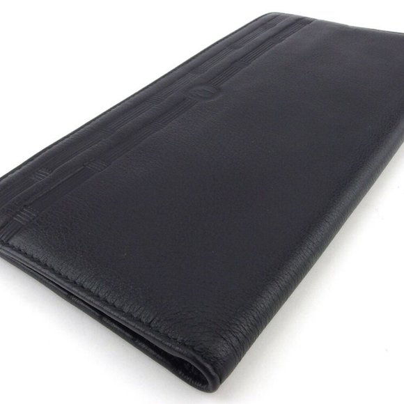 Dior Long Wallet logo leather Auth used E1624